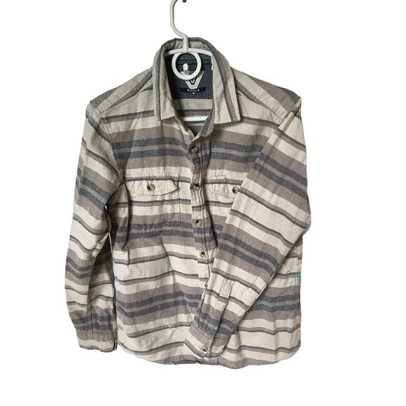 VISSLA Other - VISSLA Men's (Boy's) Button Down Flannel Shirt - S - Heathered
